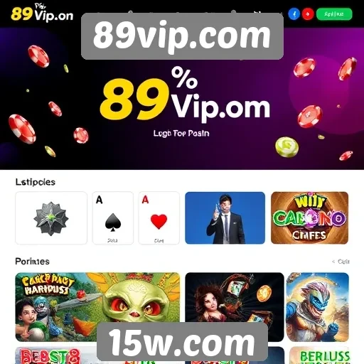 Plataforma 89vip.com e sua interface de usuário